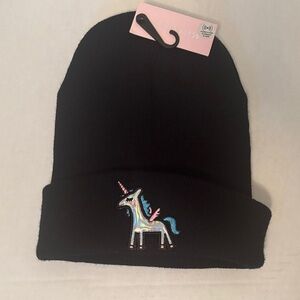 Black Unicorn Kids Toque